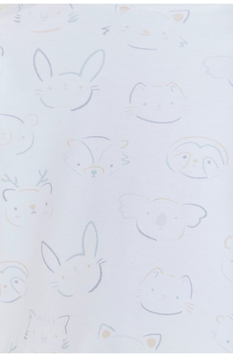 Babycottons Premium Pima Cotton Grey Footie Pajamas For Infant, Alternate, color, Multicolor