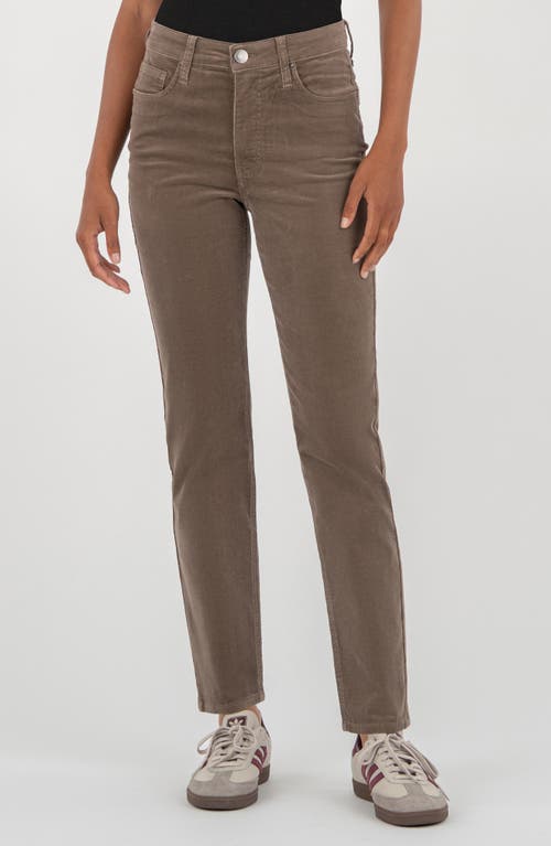 Kut From The Kloth Rachael High Waist Corduroy Mom Jeans In Brown