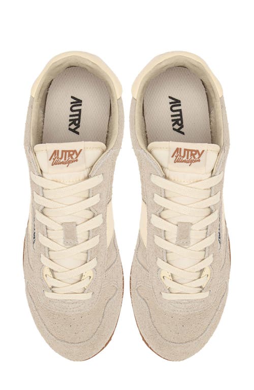 Autry 'windspin Low' Grey Sneaker With Logo On The Side And On The Heel