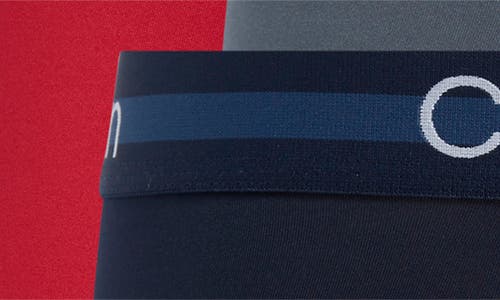 Calvin Klein Pack Of 3 Microfiber Boxer Briefs In Shoreline/turbulance