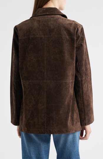 Sam Edelman Fringe Lambskin Suede Jacket Nordstrom