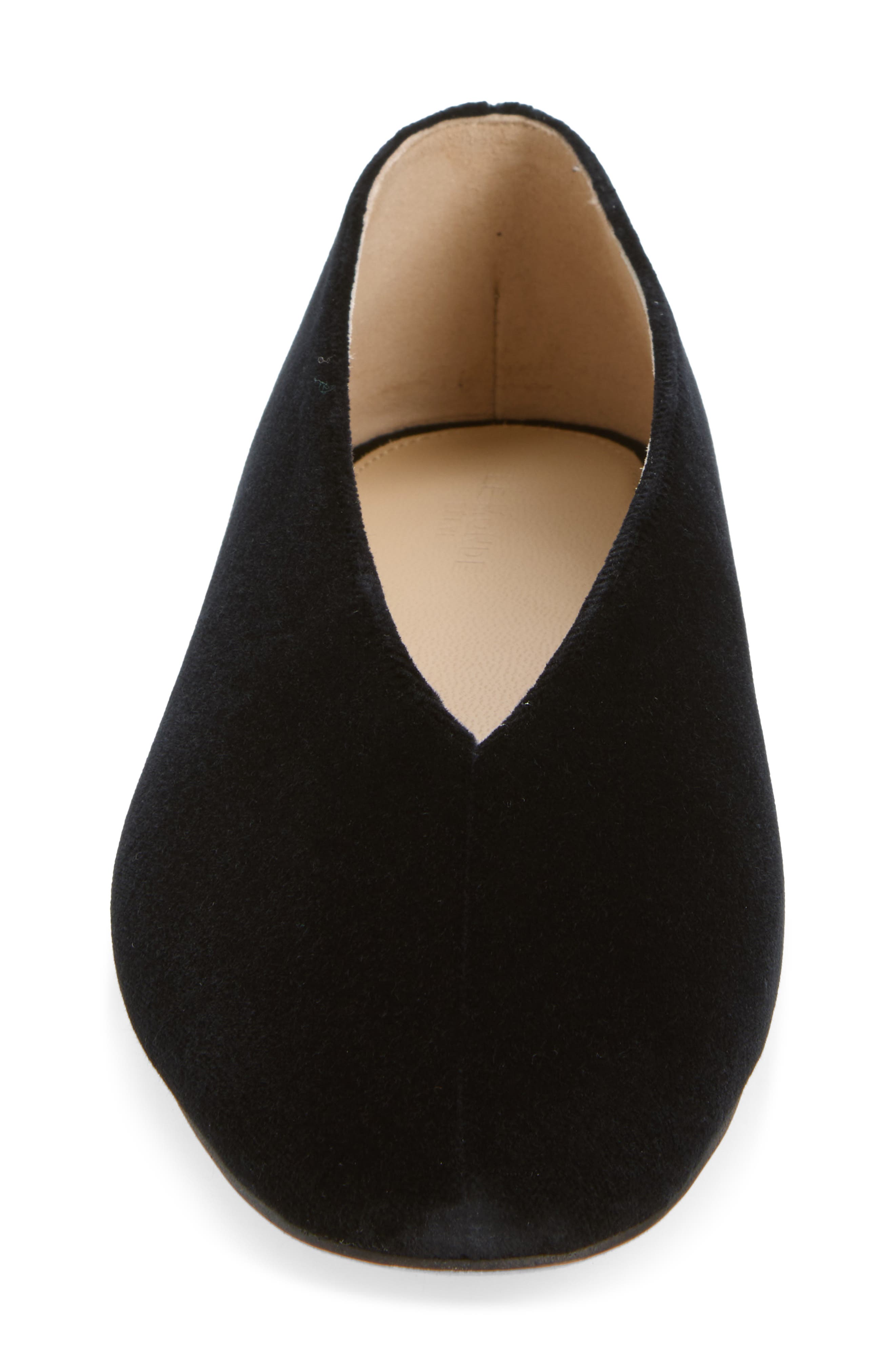 Olympia Velveteen Slipper, Alternate, color, BLACK