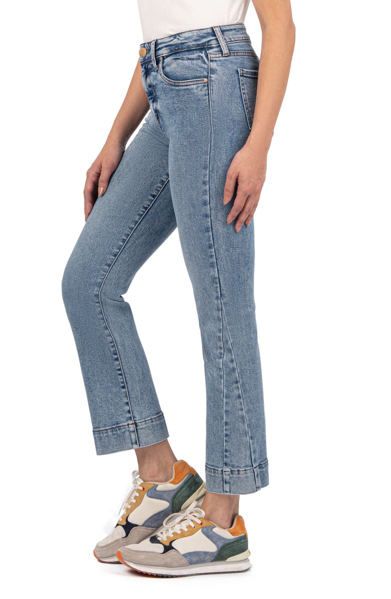 KUT from the Kloth Kelsey Crop Kick Flare Jeans, Alternate, color, 