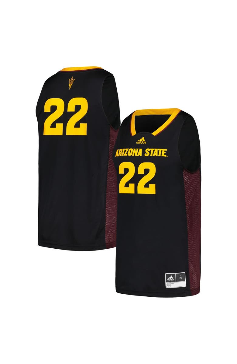 adidas Men's adidas #22 Black Arizona State Sun Devils Swingman Jersey, Alternate, color, Black