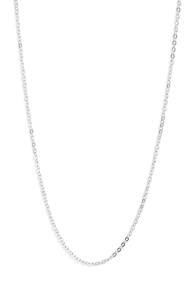 Chain Necklace, Main, color, SILVER
