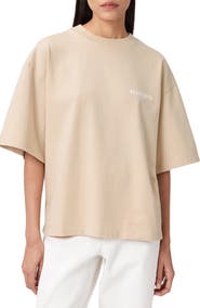 AllSaints Guardian Amelie Oversize Cotton Graphic T-Shirt