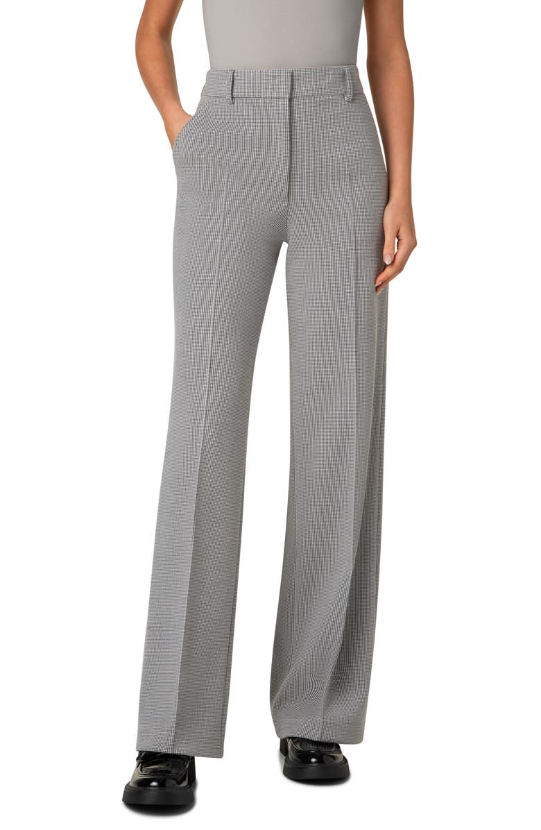Chiaro Micro Houndstooth Jersey Straight Leg Pants