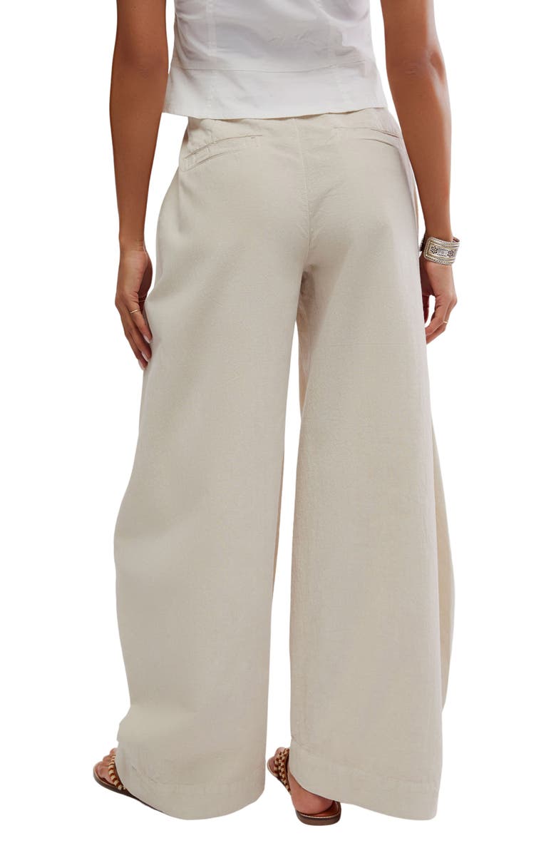 Free People Tegan Washed Cotton Barrel Pants, Alternate, color, 