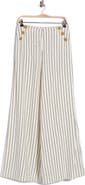 L'AGENCE Kingston Pinstriped Wide Leg Pants
