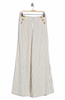 Kingston Pinstriped Wide Leg Pants