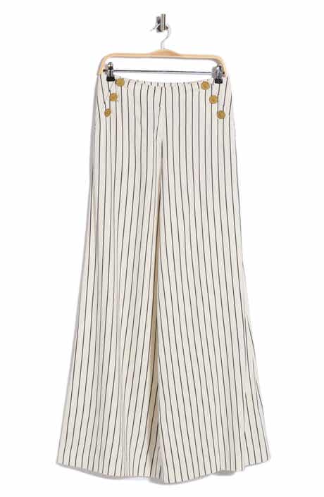 Kingston Pinstriped Wide Leg Pants