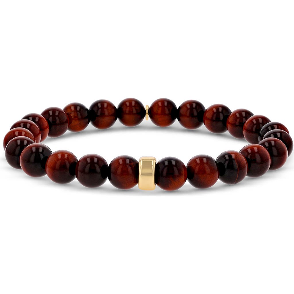 Mr Lowe By Sheryl Lowe Mr Lowe Bead Bracelet With Plain Rondelle In Multi