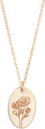 Set & Stones Louise Birth Flower Necklace