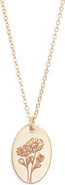 Set & Stones Louise Birth Flower Necklace
