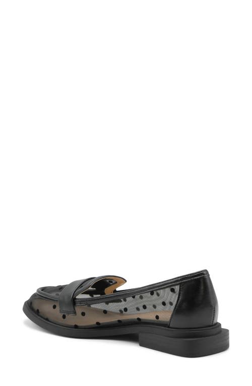 Adrienne Vittadini Compass Mesh Loafer In Black