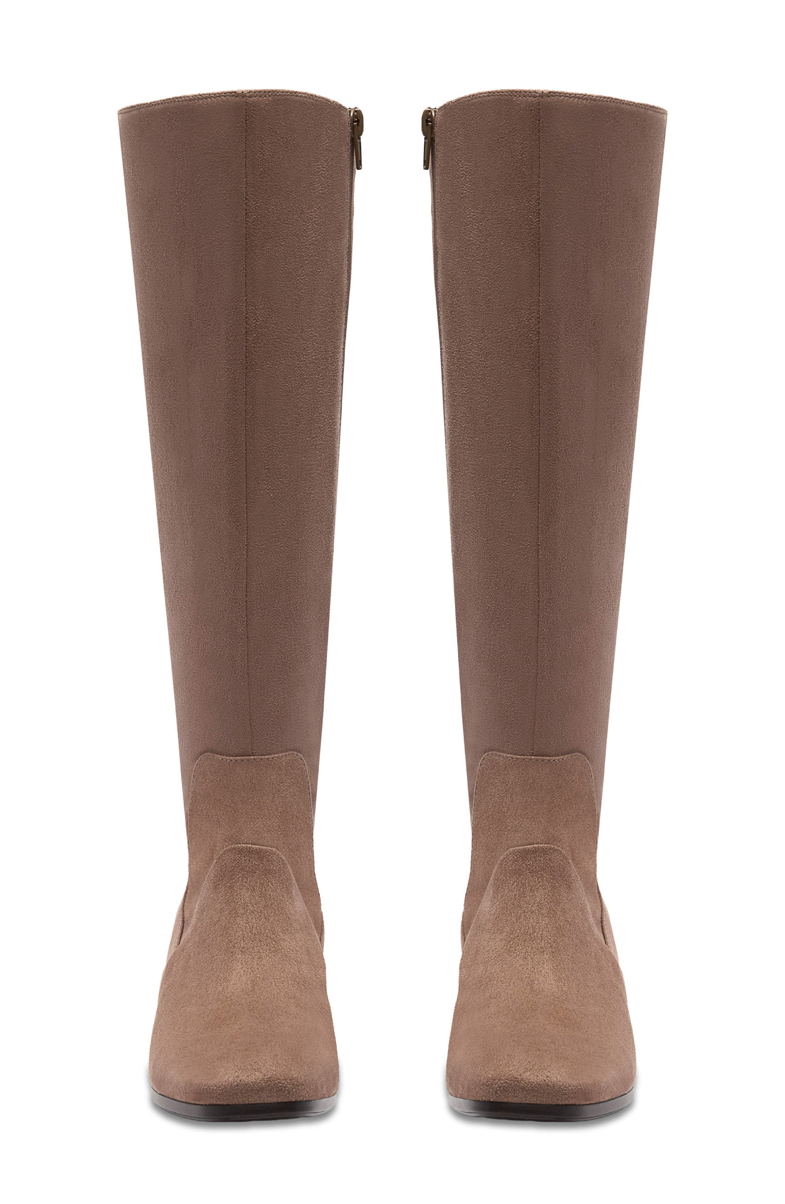 Marriann Chic Faux Leather Knee High Boot, Alternate, color, PEBBLE