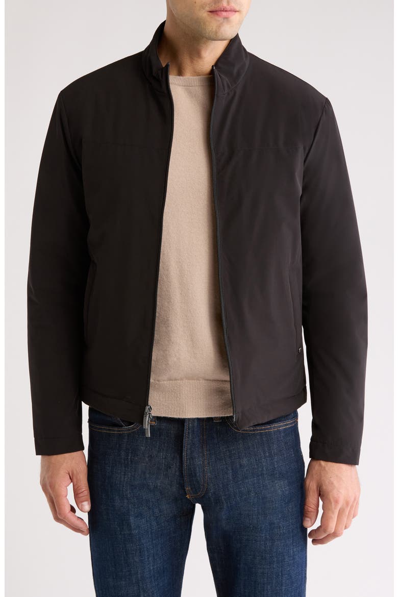 Burt Bomber Jacket, Main, color, BLACK