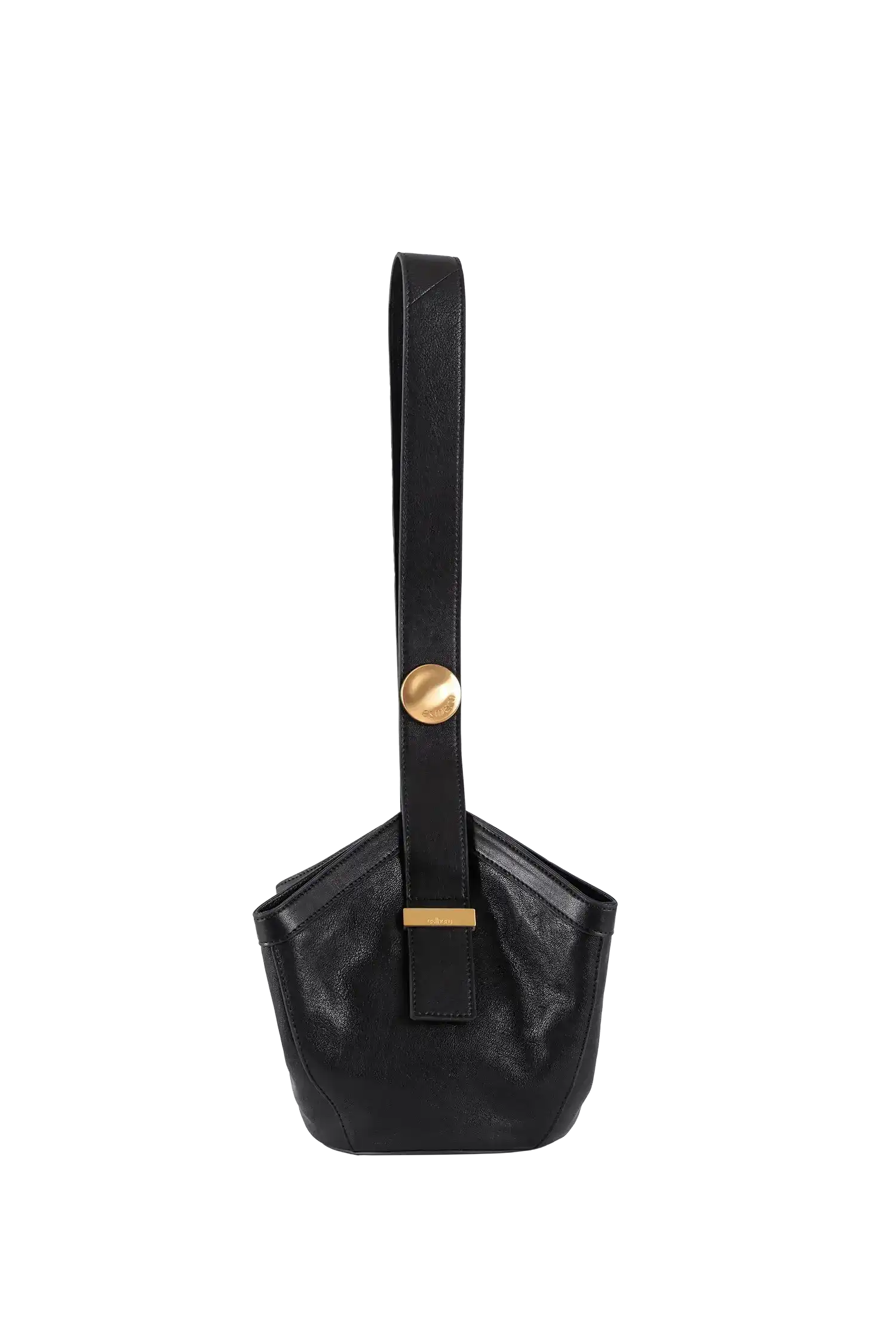Esthera 1111AM Leather Shoulder Bag, Main, color, Black