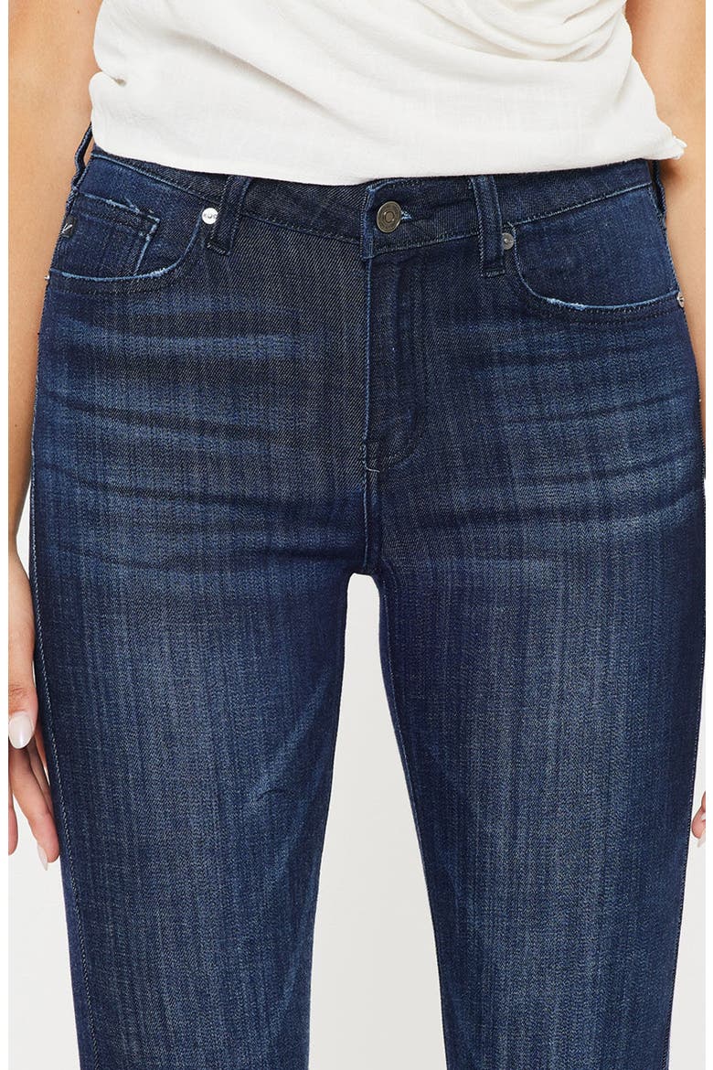 Celestine Mid Rise Flare Jeans, Alternate, color, Super Dark Wash