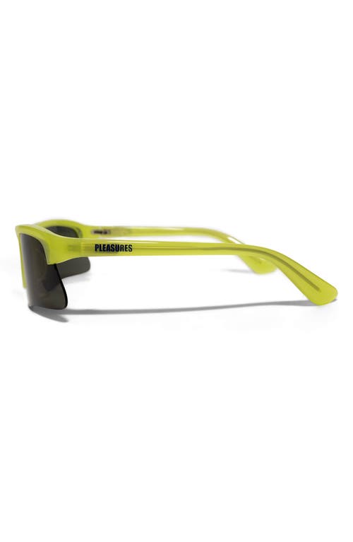 Pleasures X Akila Active Semi Rimless Rectangular Sunglasses In Green