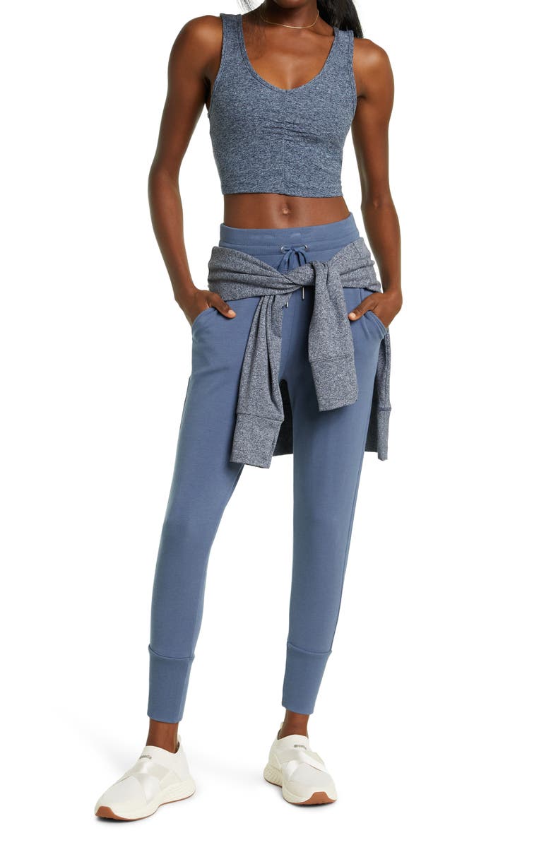 Zella Restore Soft Lounge Longline Bra, Alternate, color, 