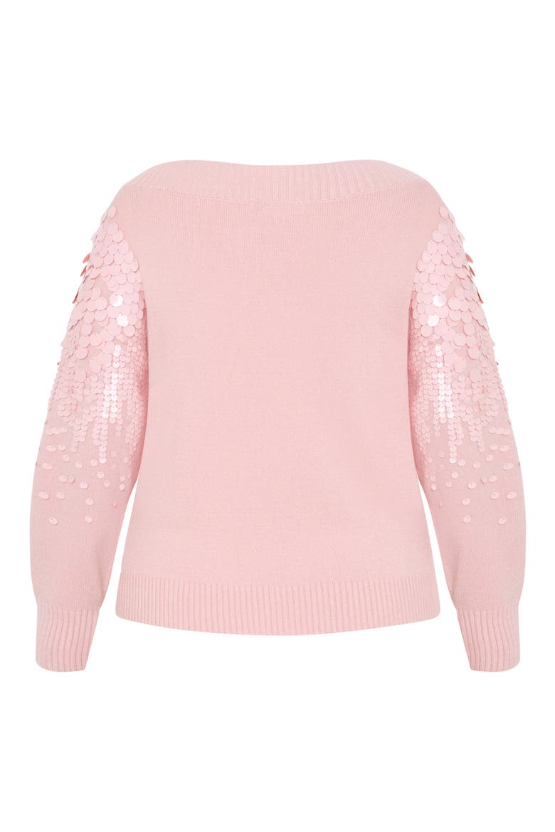 Braylin Embellished Sweater, Alternate, color, BLUSHING BRIDE