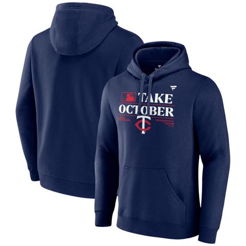 Men's Fanatics Branded  Navy Minnesota Twins 2023 Postseason Locker Room Pullover Hoodie