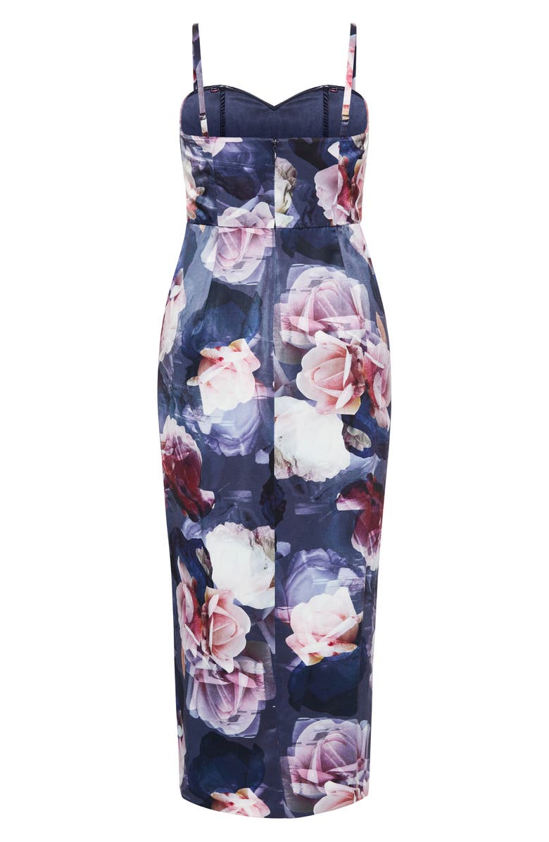 City Chic Kamari Print Sleeveless Maxi Dress, Alternate, color, Crystal Floral