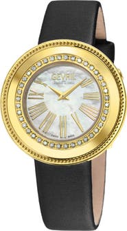GEVRIL Gandria Diamond Swiss Watch, 37mm