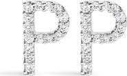 Haus of Brilliance 10K Gold 1/10 Cttw Diamond Initial "A" to "Z" Stud Earring