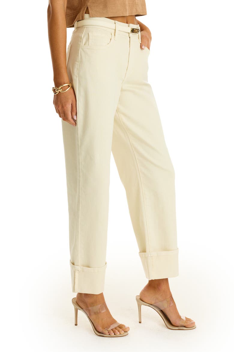 Ren Cropped Cuff Jean, Alternate, color, Ivory