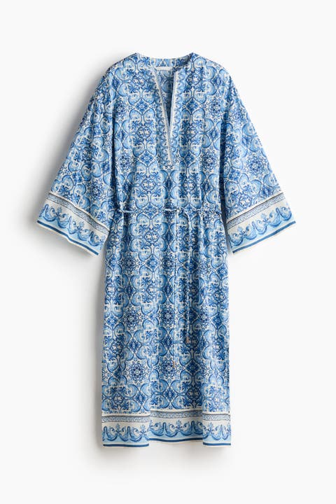 Tie-belt Tunic Dress