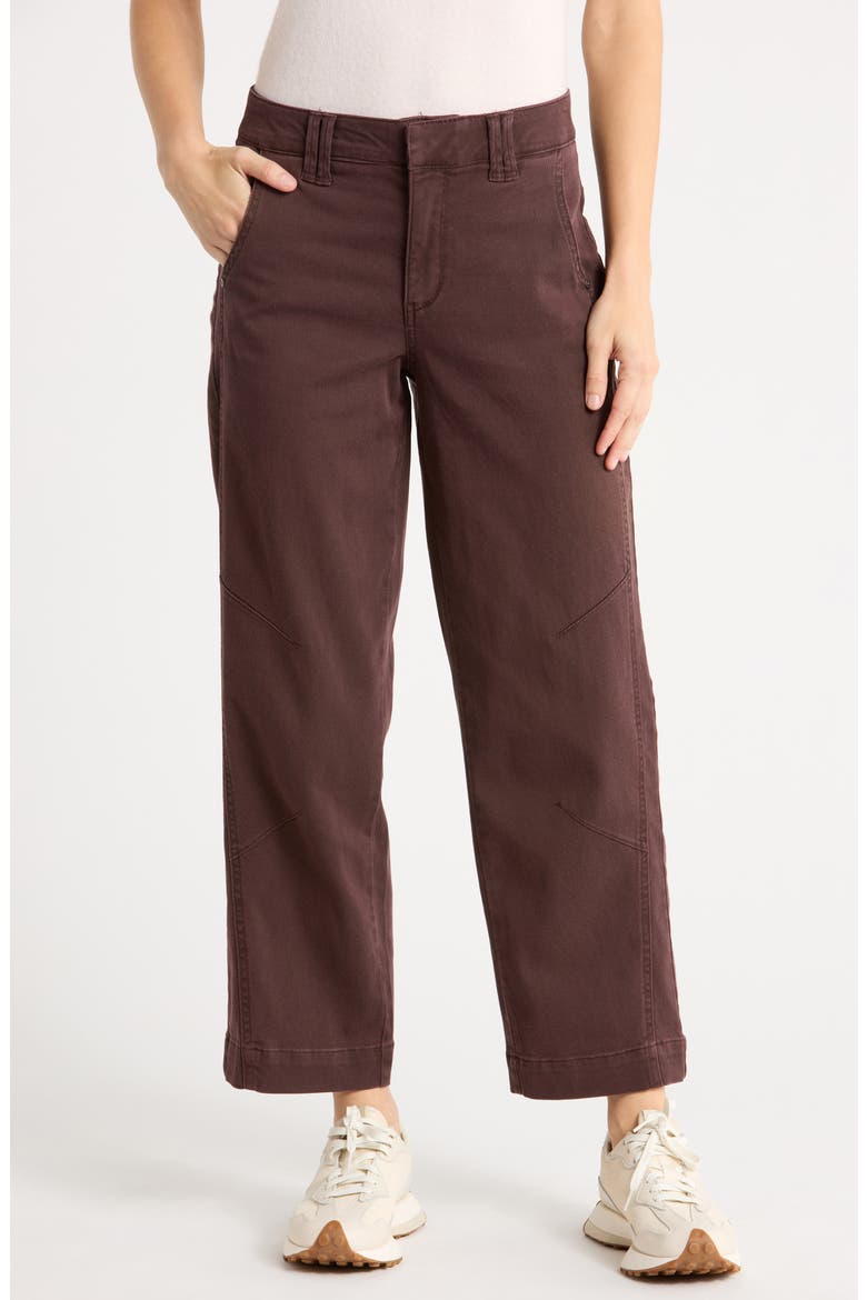 Relaxed Barrel Leg Jeans, Main, color, WASHED OXBLOOD