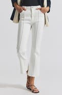 Derek Lam 10 Crosby Perce Pintuck Pleat Comfort Stretch Crop Jeans