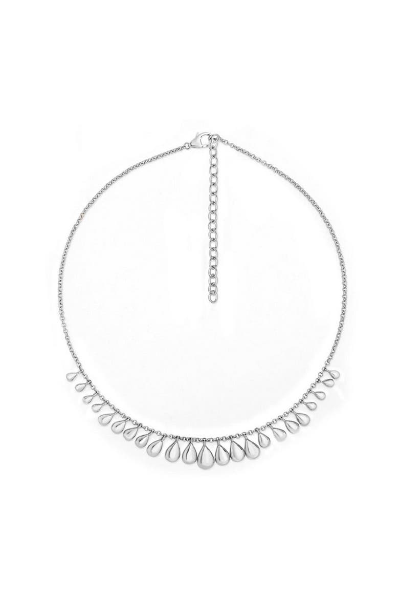 Multi Tear Necklace, Main, color, Sterling Silver