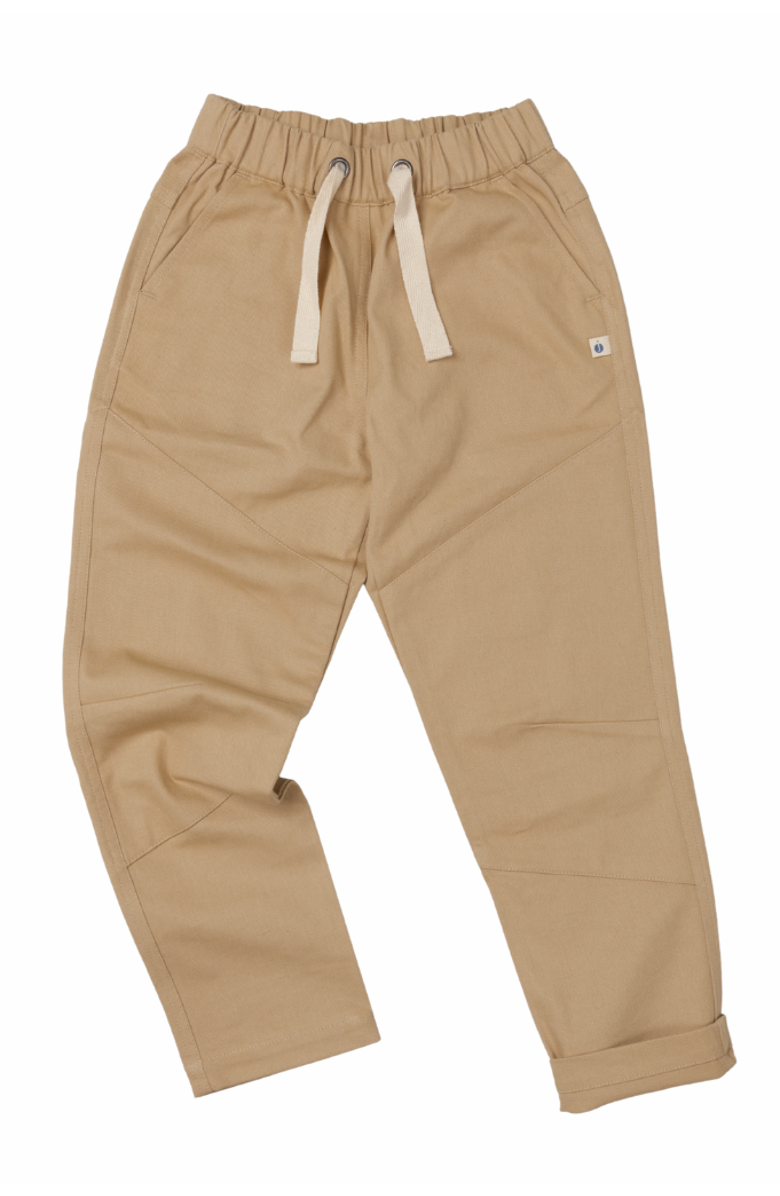 Jackalo Kids' Ash Organic Cotton Twill Pants, Main, color, Khaki