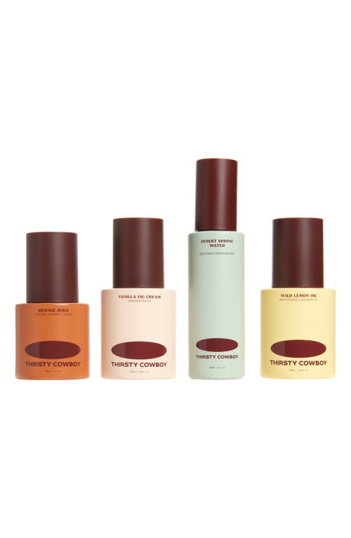 Thirsty Cowboy The Desert Market 4-piece Skin Care Set $150 Value In Transparent