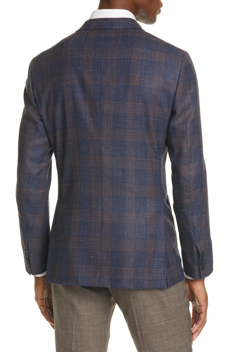ZEGNA Milano Easy Classic Fit Plaid Sport Coat, Alternate, color,