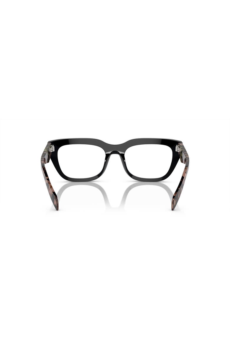 Prada 52mm Irregular optical glasses, Alternate, color, Black