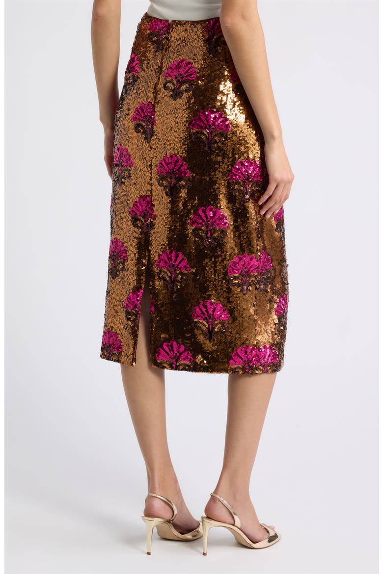 Emersyn Sequin Skirt, Alternate, color, BRONZE / PINK SEQUIN