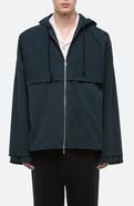Helmut Lang Hooded Stretch Cotton Jacket