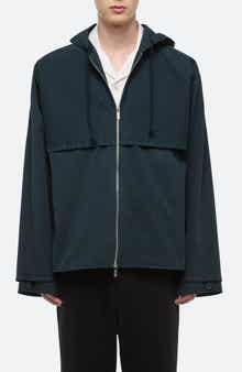 Helmut Lang Hooded Stretch Cotton Jacket