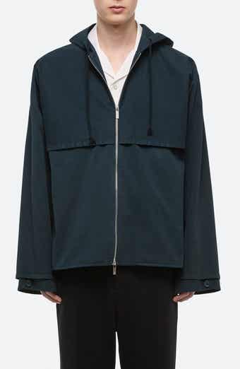 Helmut Lang Hooded Stretch Cotton Jacket