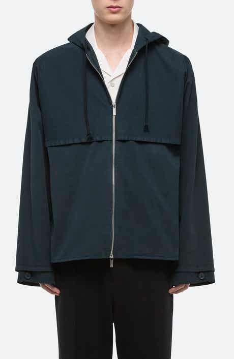 Helmut Lang Hooded Stretch Cotton Jacket