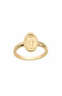 Mary Oval Medallion Ring