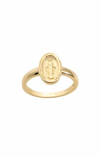 Mary Oval Medallion Ring