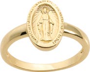ATHRA LUXE Mary Oval Medallion Ring