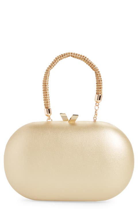 Anya Crystal Handle Clutch