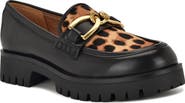 Nine West Gables Genuine Calf Hair Lug Sole Loafer