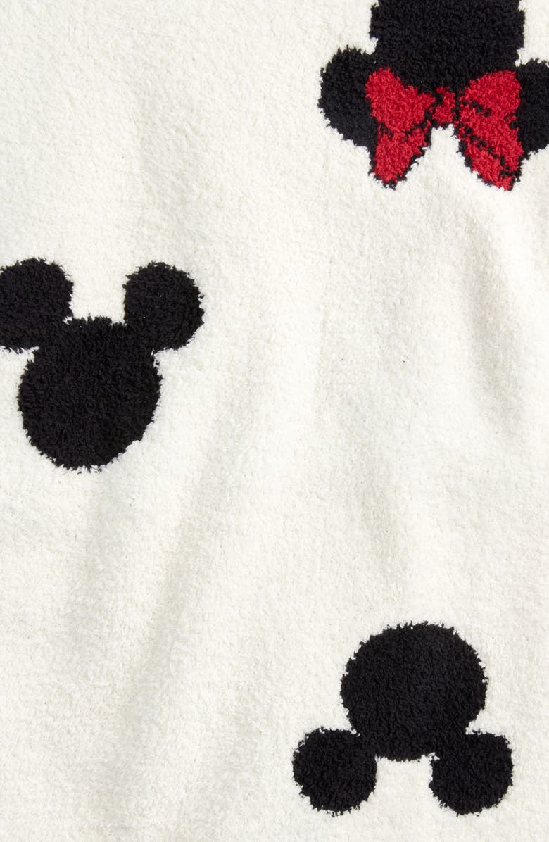 Barefoot Dreams<sup>®</sup> Disney x Barefoot Dreams<sup>®</sup> CozyChic<sup>™</sup> Classic Mickey & Minnie Logo Throw Blanket, Alternate, color, 